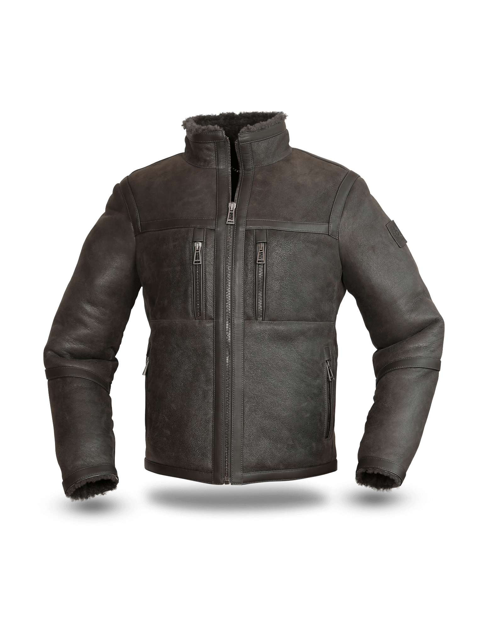 Belstaff Tundra Shearling Jacket Man forge grey Gotlands Fashion