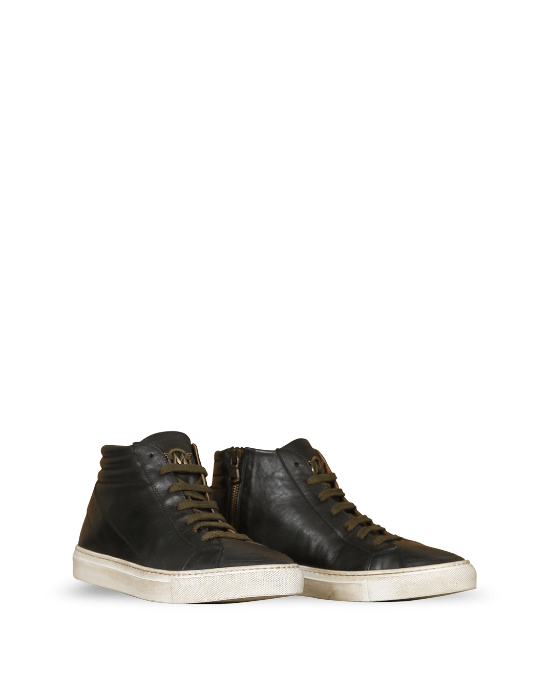 Matchless Smith men's leather sneakers in antique black | Gotlands Fashion