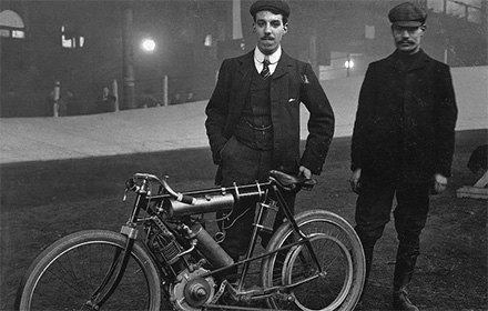 Charlie & Harry Collier 1904 indoor track at Olympia